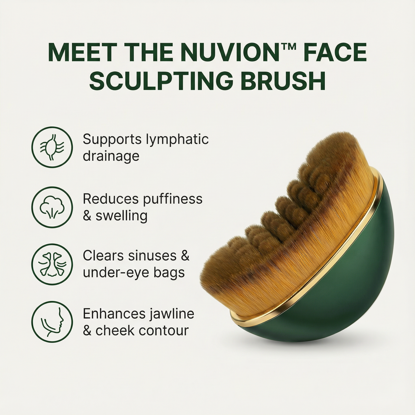 Nuvion Lymphatic Face Brush